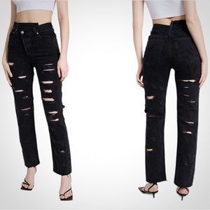 Agolde Criss-Cross Straight Jeans in Feverish - Size 25